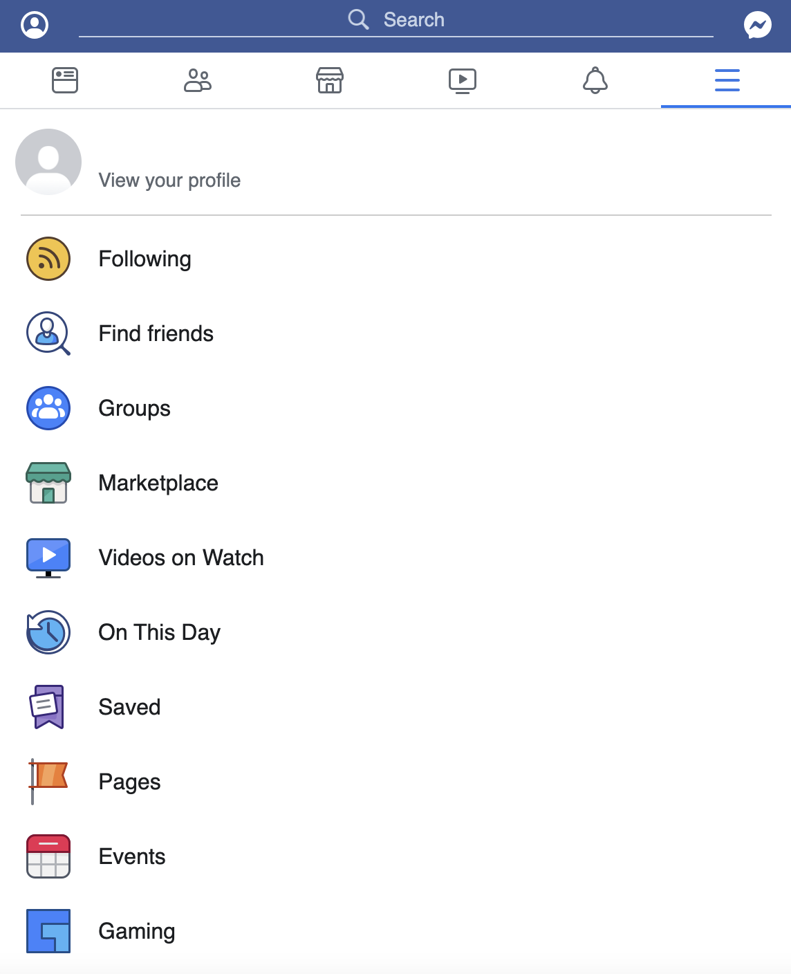 facebook touch