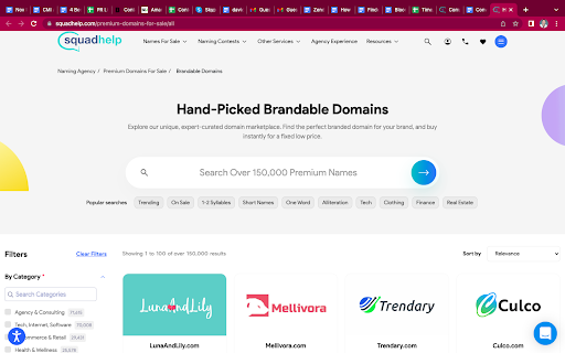 Squadhelp names for sale
