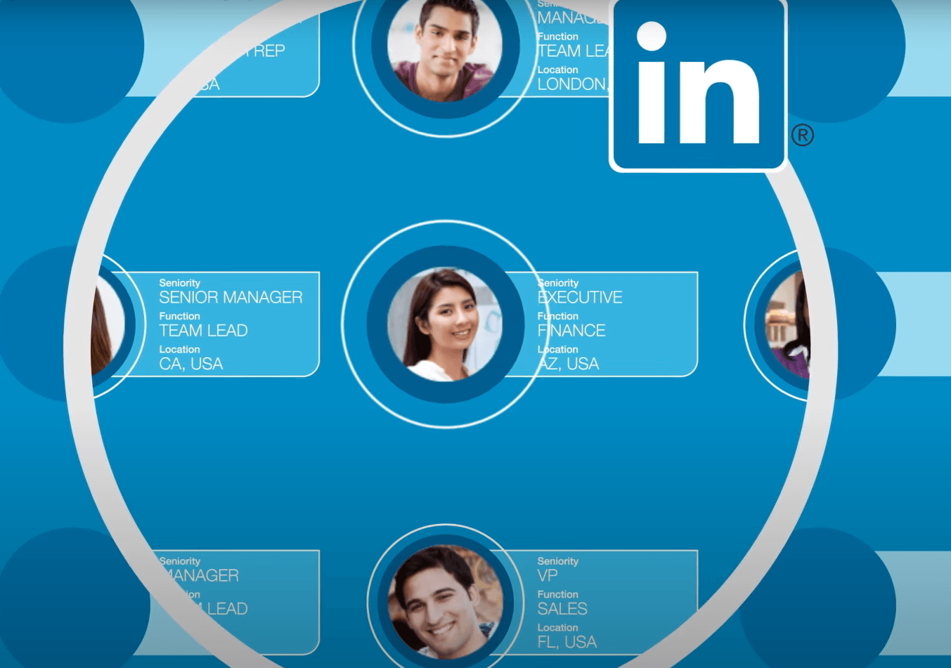 LinkedIn user profiles