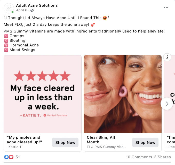 facebook ad examples