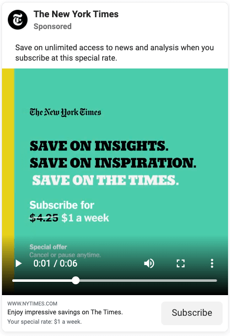 facebook ad examples