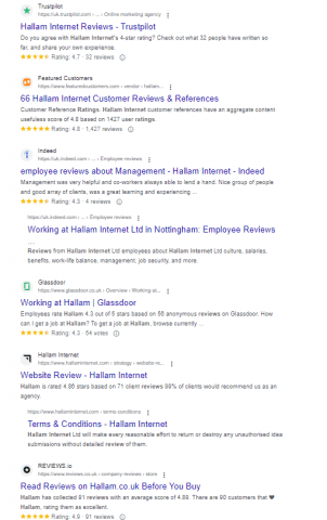 Hallam Reviews