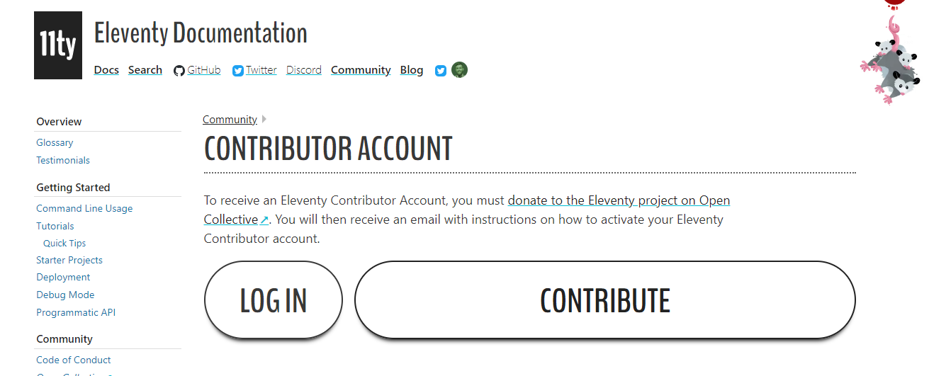 No Contributor Accounts