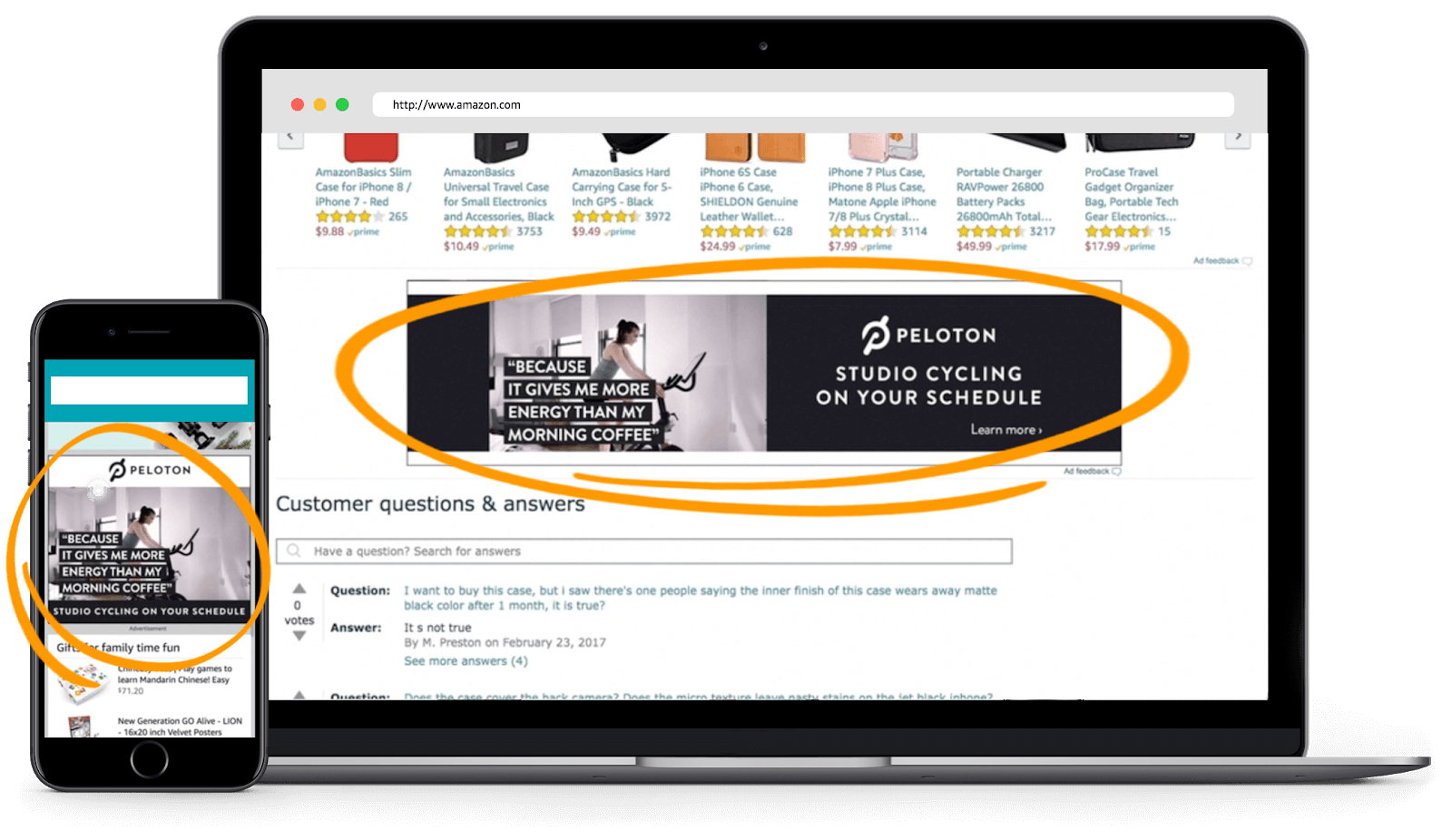 example of peloton video ad on amazon