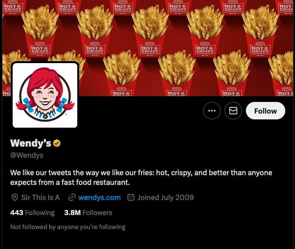 Wendy's twitter.