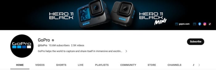 GoPro Youtube.