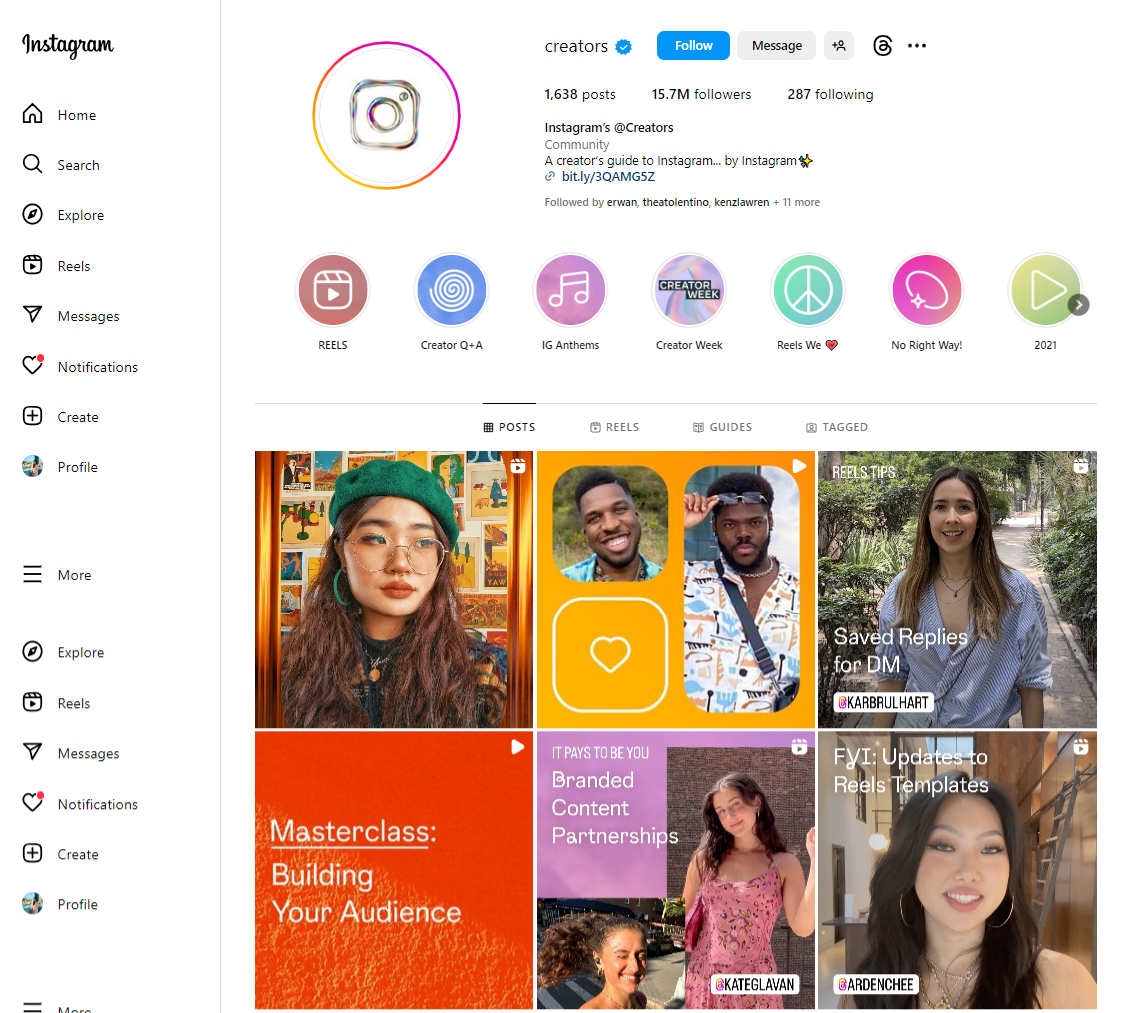 instagram creators