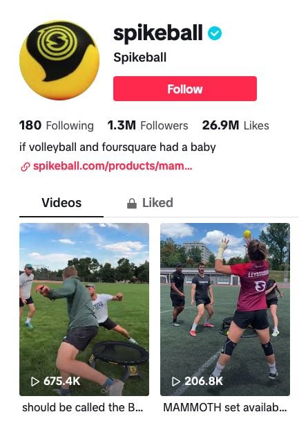 Spikeball tik tok.