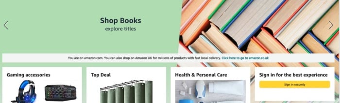 Amazon B2C marketing.