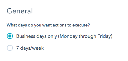 HubSpot send rules example
