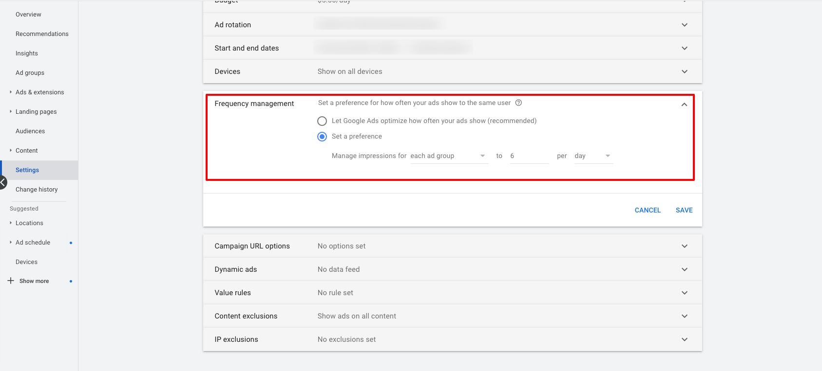 Choose your frequency of ad placement to avoid Ad Fatigue