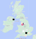 Map of the top digital marketing agencies in the UK
