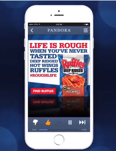 mobile advertising examples - Ruffles