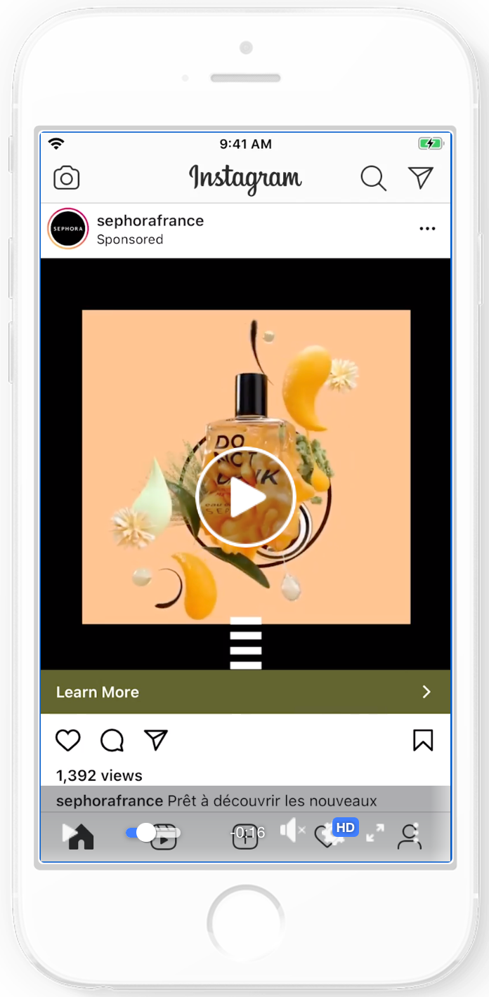 mobile advertising examples - Sephora