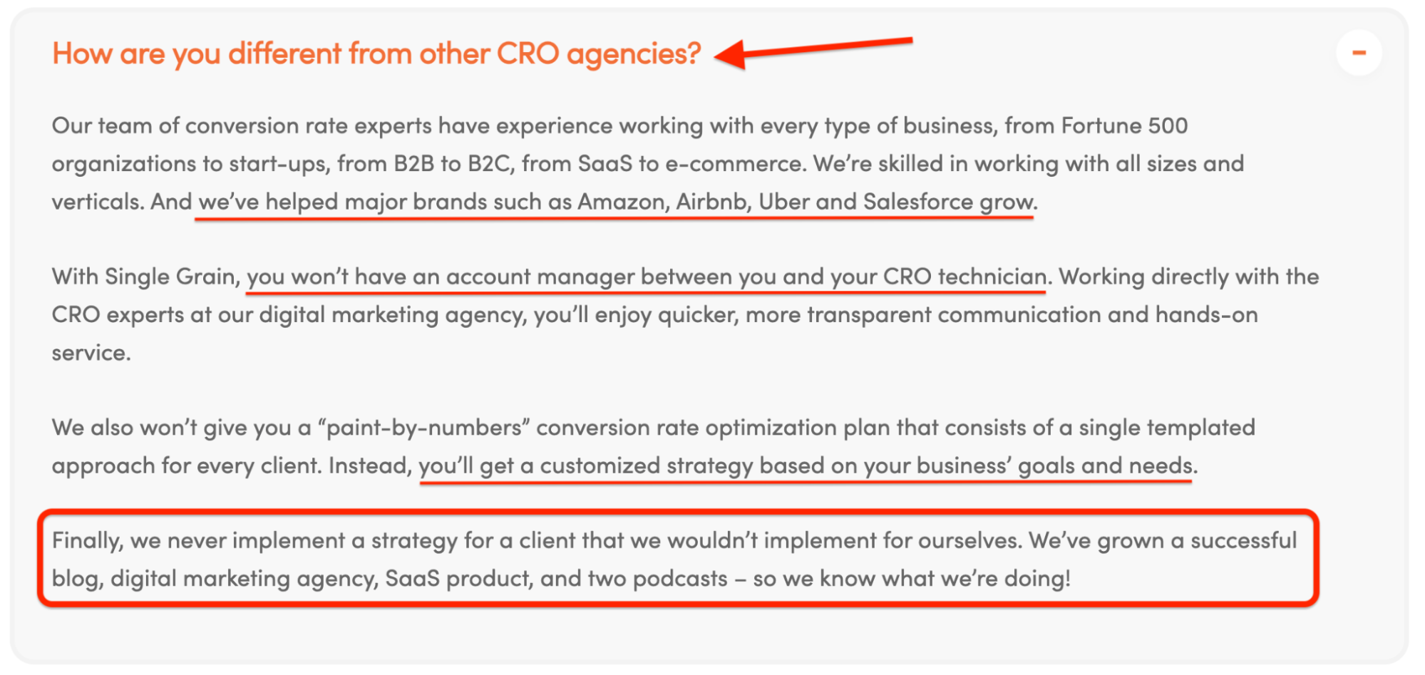example of A Clear and Concise Value Proposition on a landing page