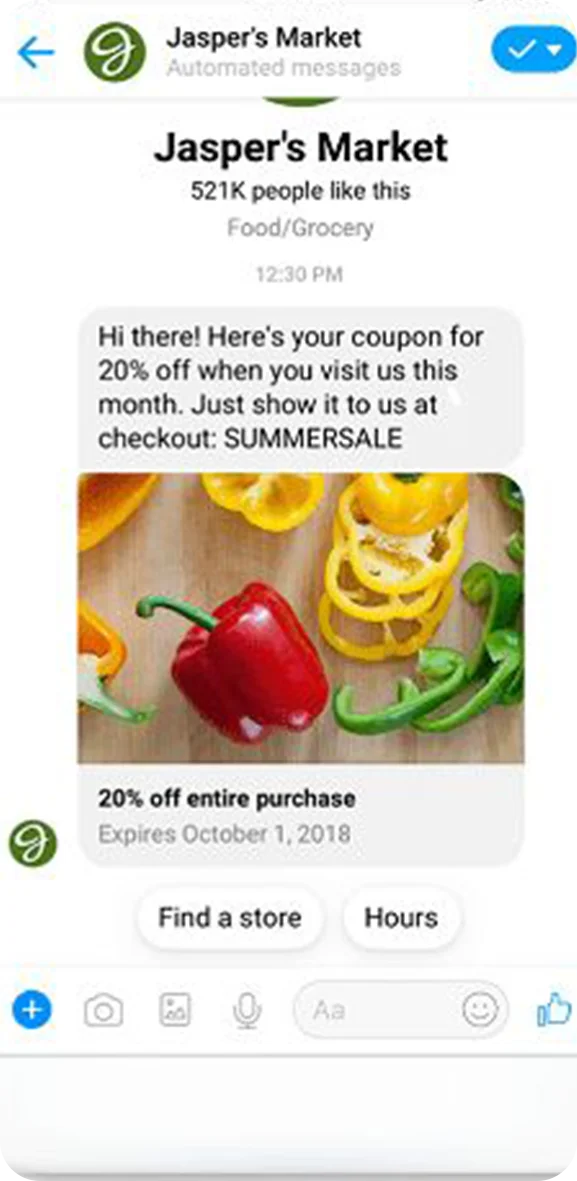 Facebook ad advertising.