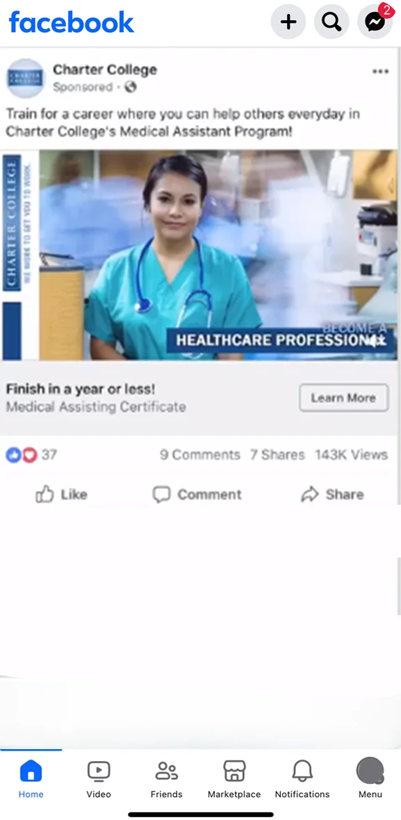 Slideshow advertising.