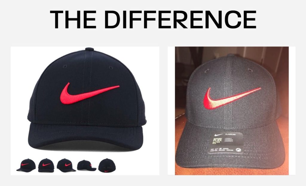 Example of good product images vs bad product image
