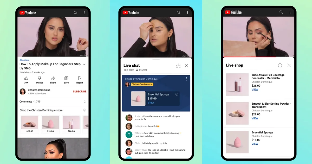 Youtube shopping