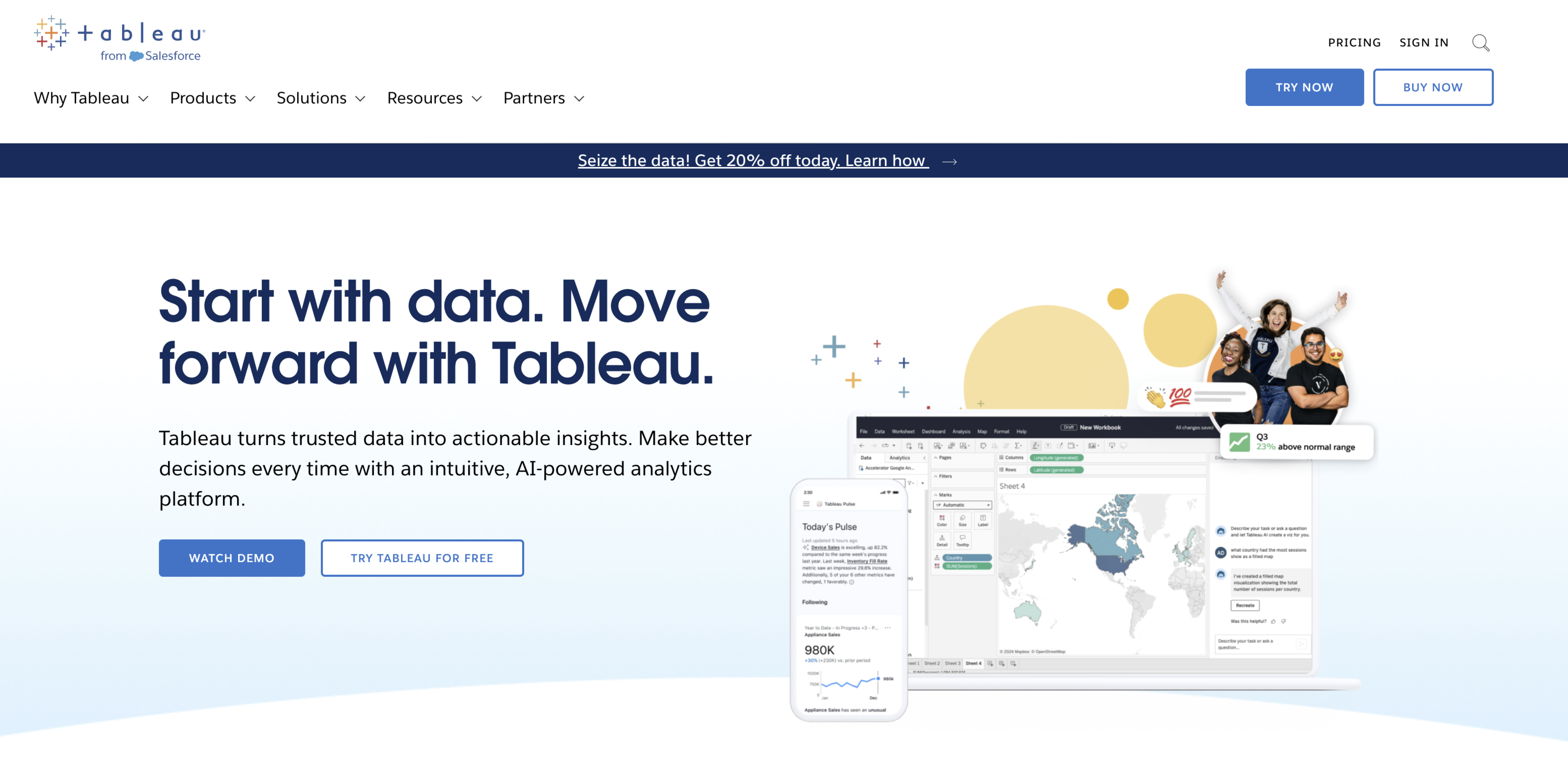 tableau home page