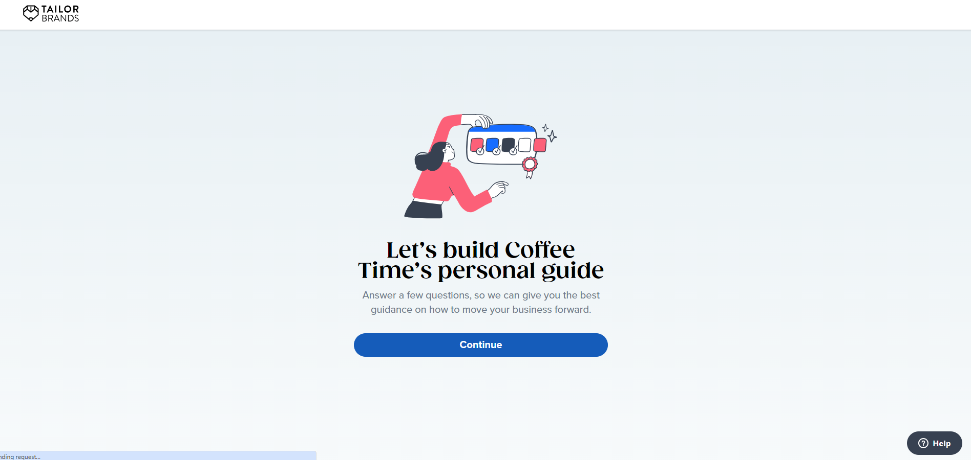 Tailor Brands Homepage Examples