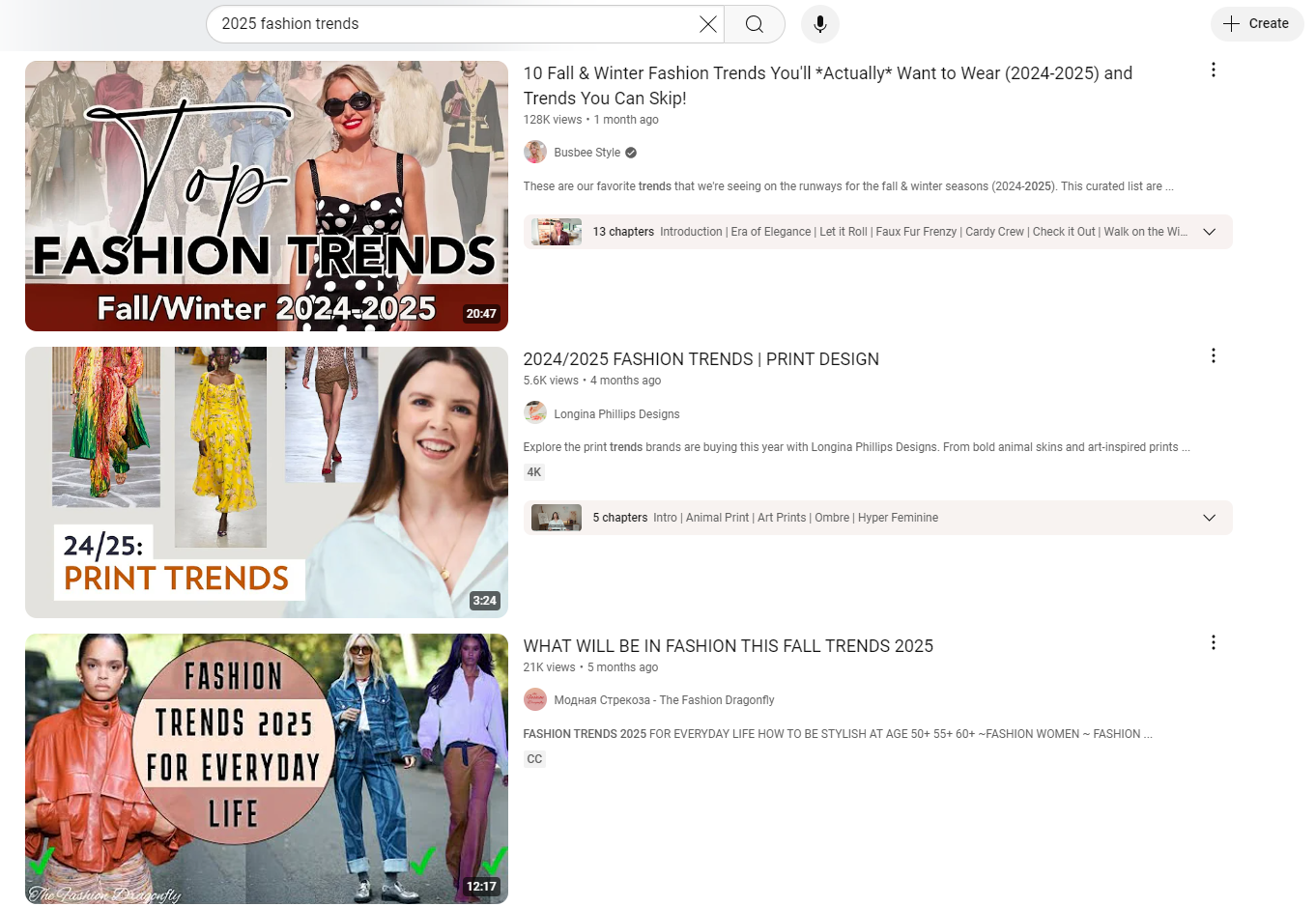 fashion trends