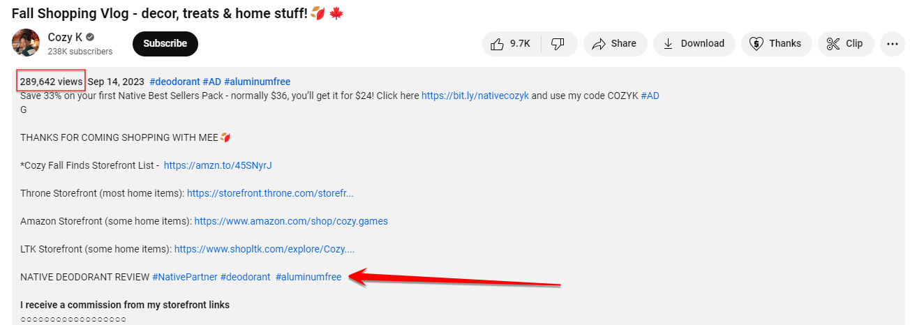 small creator example