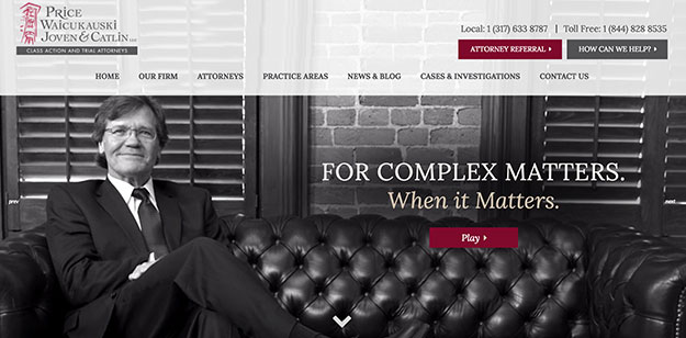 price law firm website design