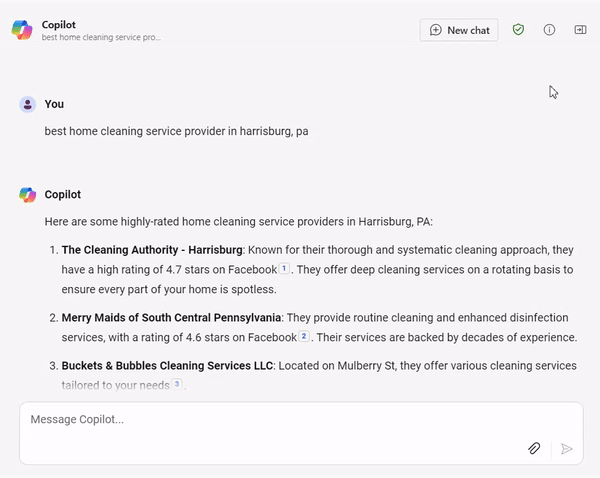 best cleaner search using copilot