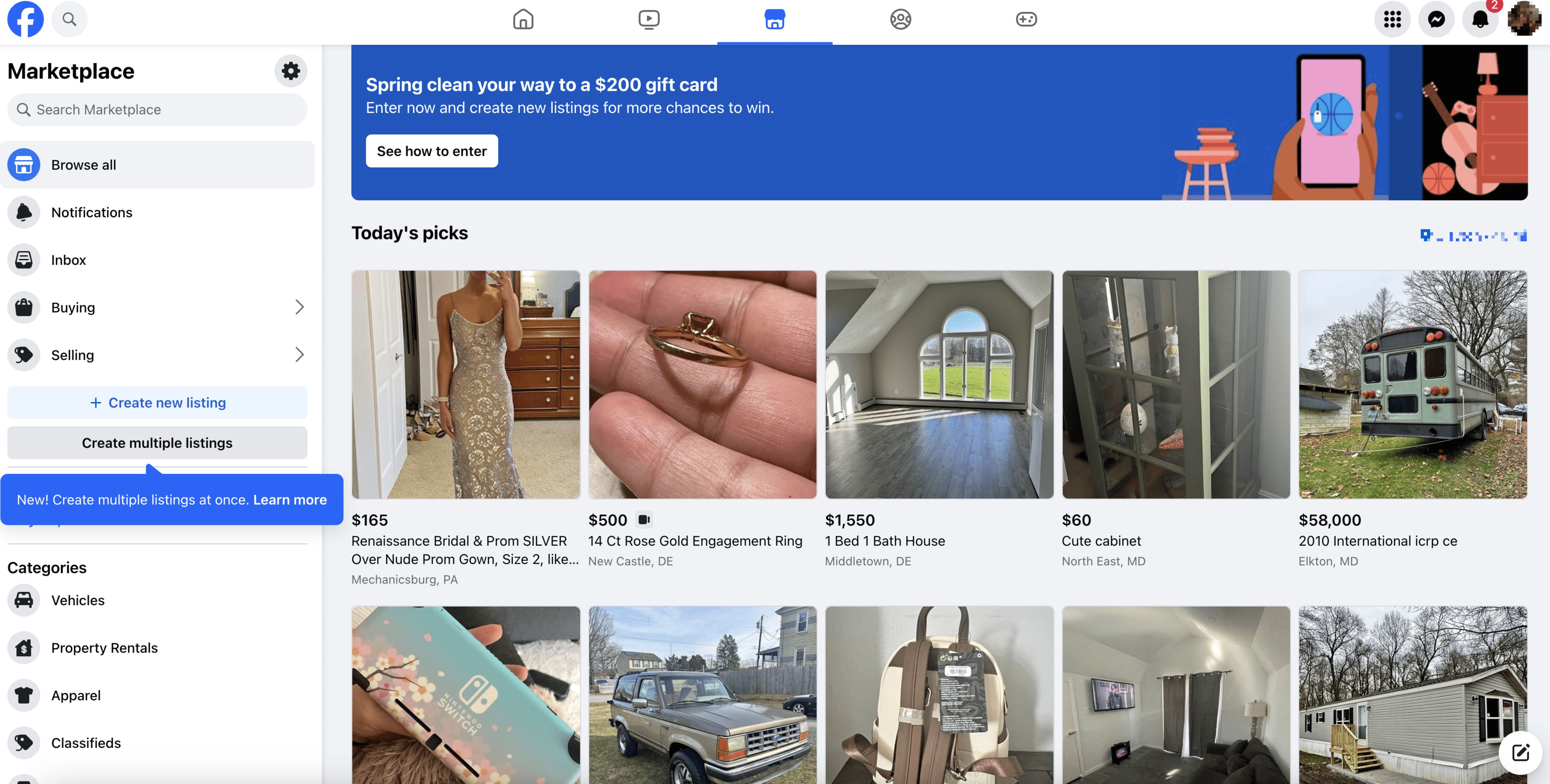 facebook marketplace