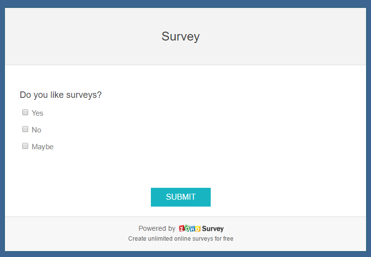 zoho survey