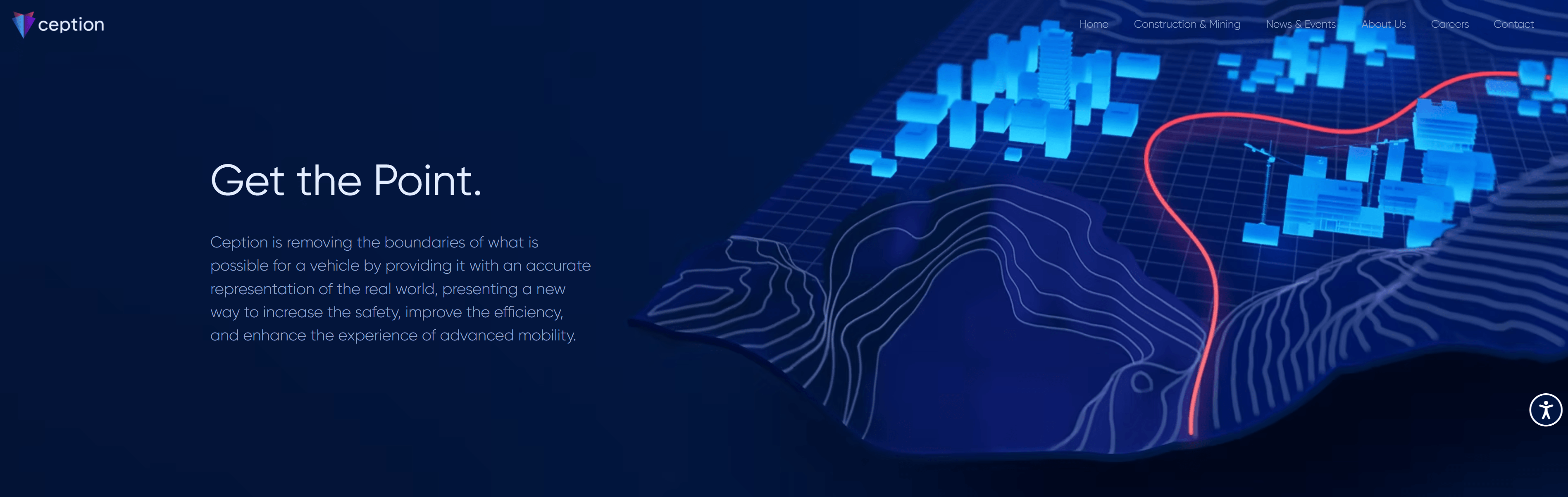 tech website design example