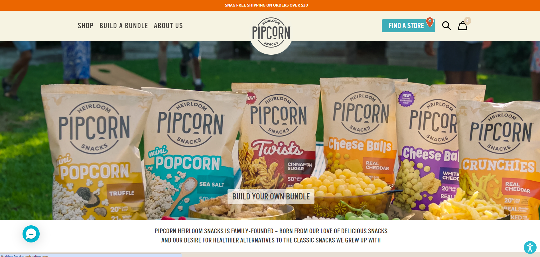 Pipcorn website example