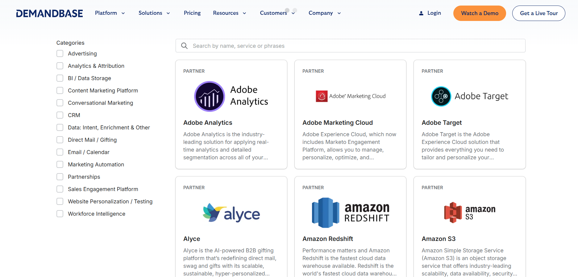 Demandbase integrations