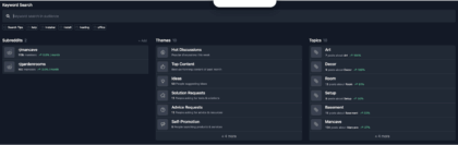 A screenshot from Gummy Search