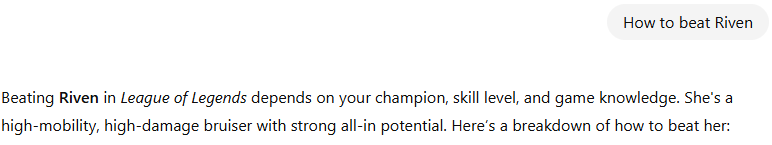 ChatGPT answering the wrong question